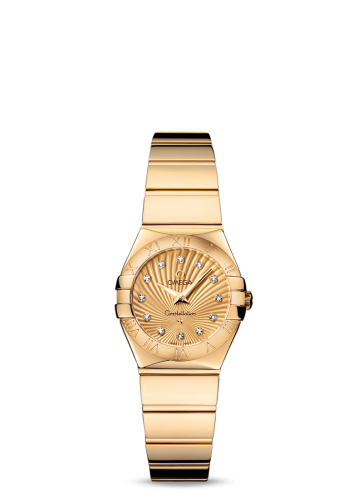 Omega Constellation Quartz 24 Polished Yellow Gold / Champagne Supernova
